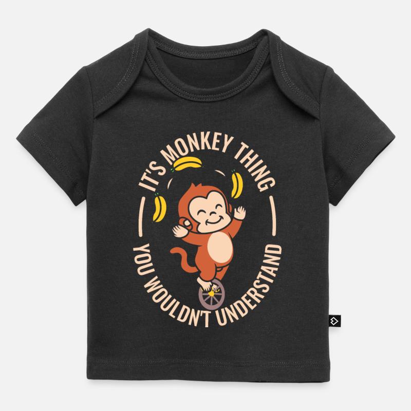 C’est un truc de singe qu’ils ne comprendraient pas - T-shirt Premium bébé bio - noir