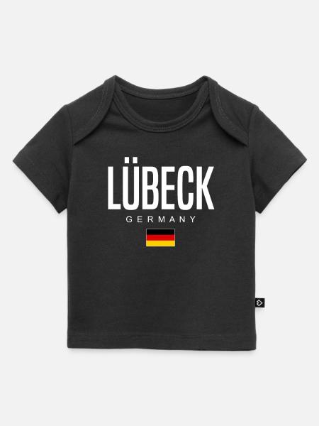 Lübeck - Baby Premium Organic T-Shirt - Schwarz