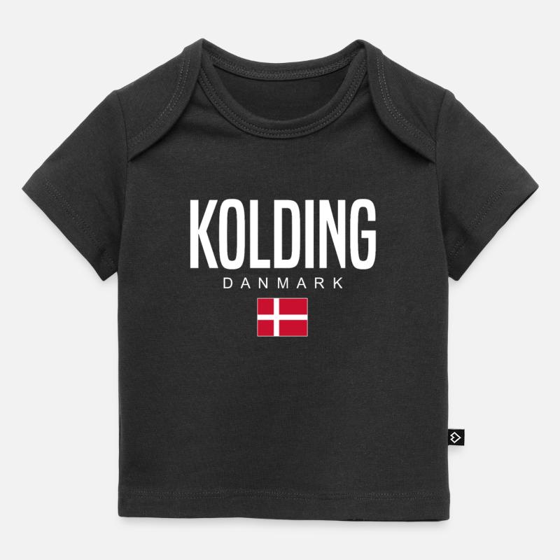 Kolding, Danemark - T-shirt Premium bébé bio - noir