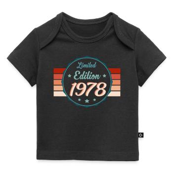 Vintage 1978 Star Edition Retro Gift - Baby Premium Organic T-shirt - black - Front