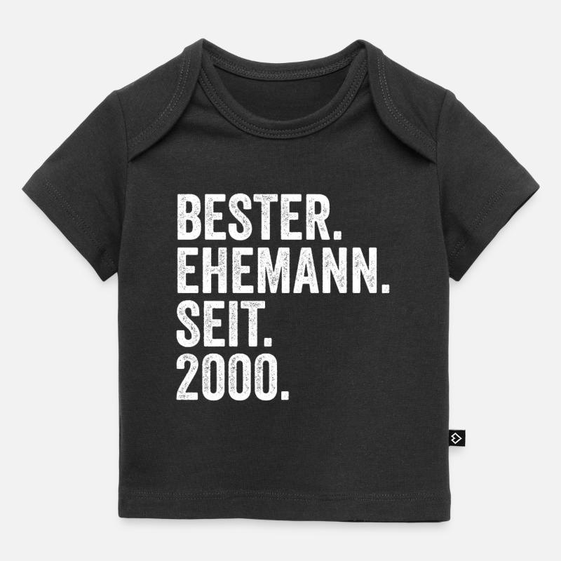 Meilleur mari de la Saint-Valentin depuis 2000 - T-shirt Premium bébé bio - noir