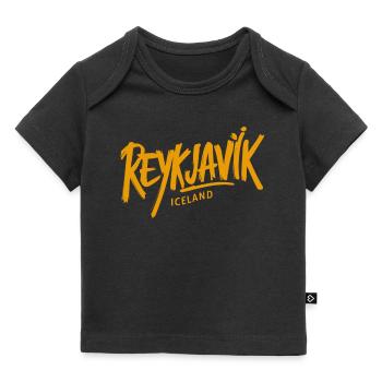 Souvenir de Reykjavik Islande - T-shirt Premium bébé bio - noir - Devant
