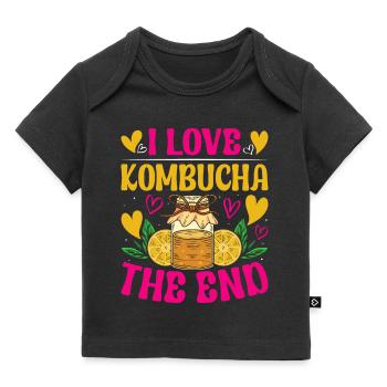Kombucha Scoby fermented drinks - Baby Premium Organic T-Shirt - Schwarz - Vorne