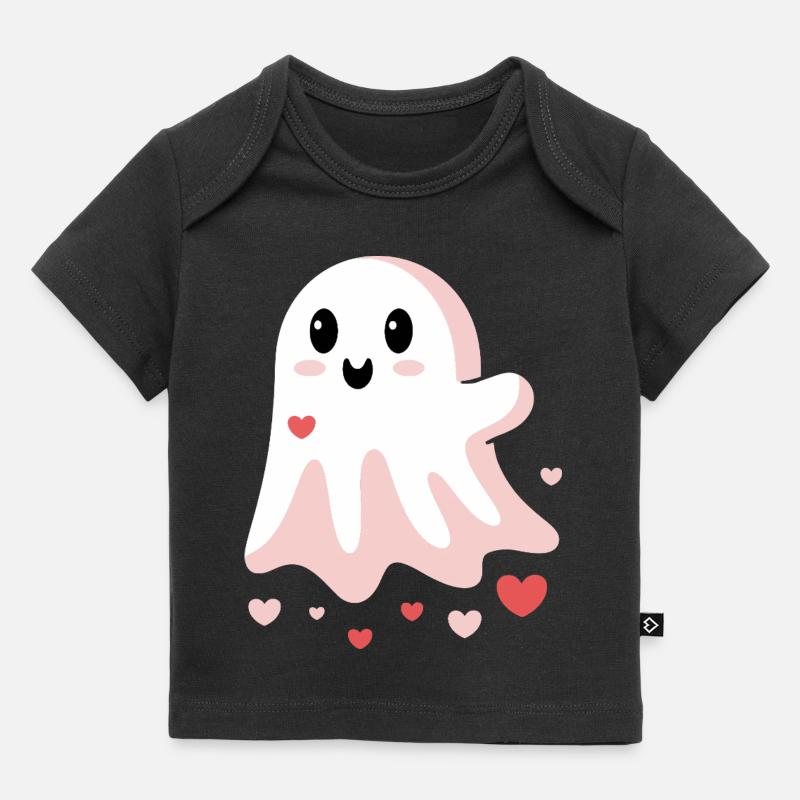 Mignon Amour Fantôme - T-shirt Premium bébé bio - noir