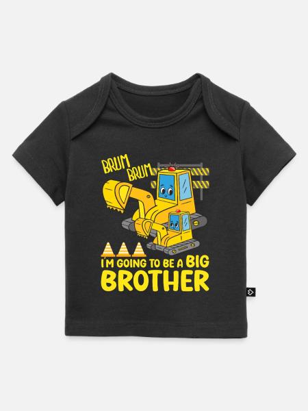 Gravemaskine Barn Klar Til At Blive Storebror - Premium baby t-shirt økologisk - sort