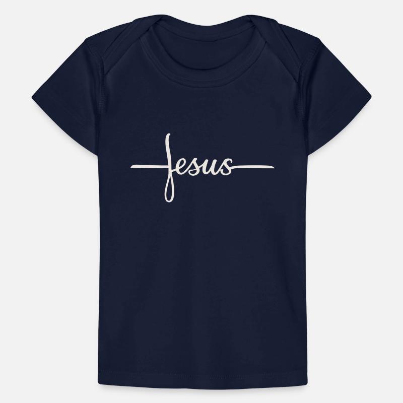 Conception du lettrage de la croix de Jésus T-shirt Premium bébé bio