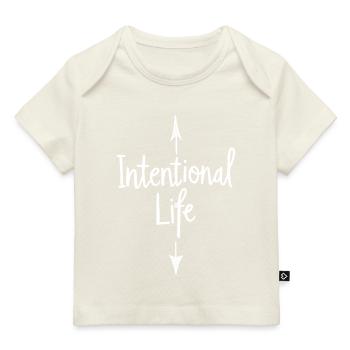 Vie intentionnelle Vie consciente Dictons Dire - T-shirt Premium bébé bio - marine foncé - Devant