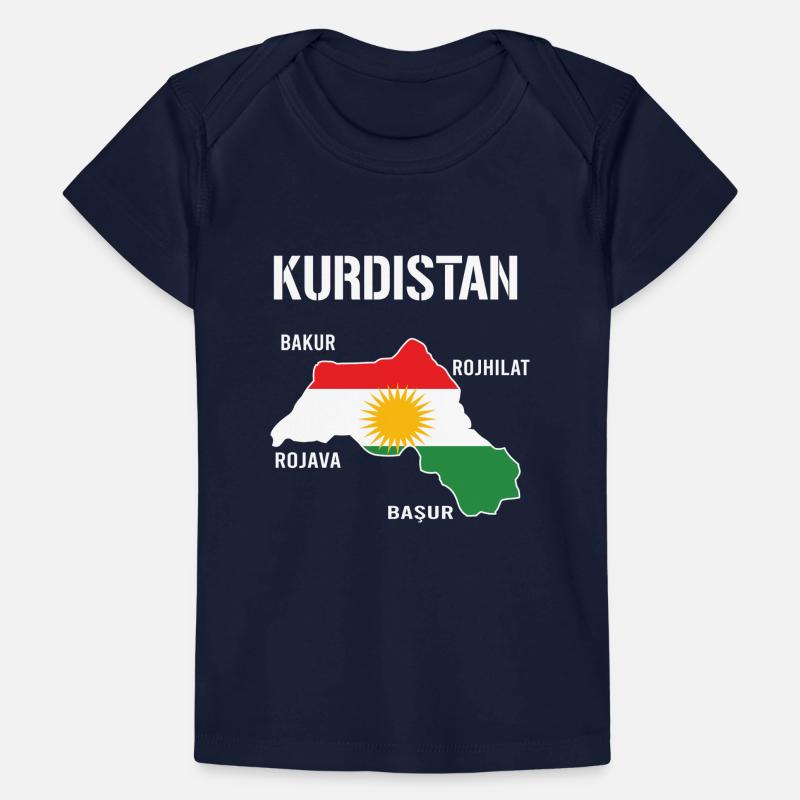 Kurdistan Flag Bakur Bashur Rojava Rojhlt Newroz Baby Premium Organic T-shirt