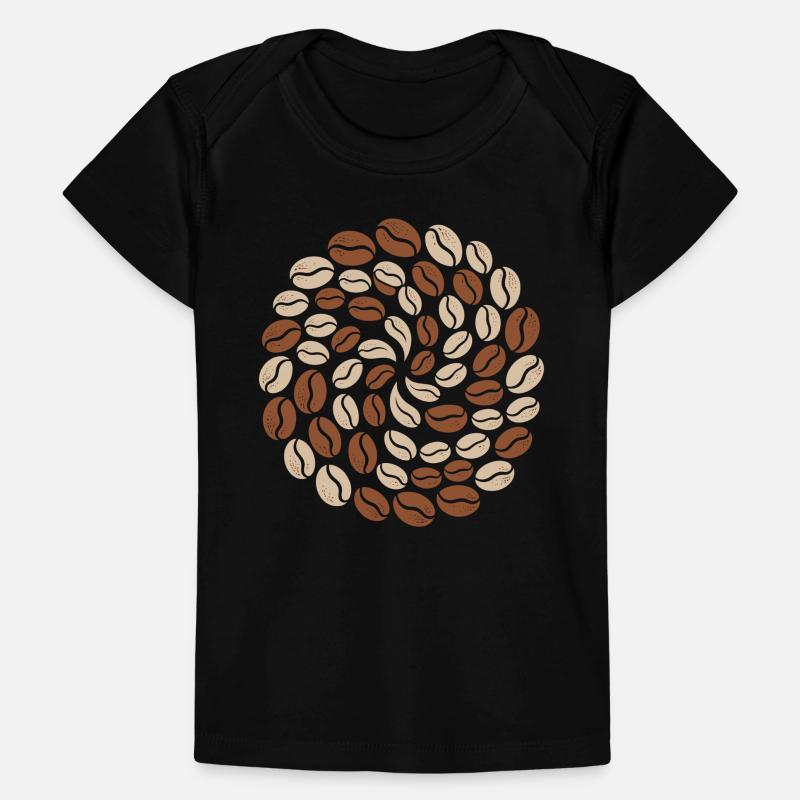 Coffee Bean Pattern Circle Lover Baby Premium Organic T-shirt