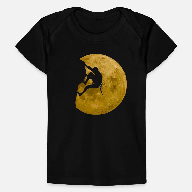 Climbing bouldering full moon climber boulder Baby Premium Organic T-shirt