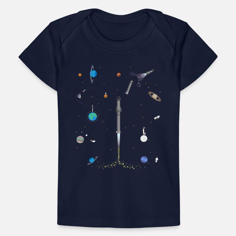 Un modèle Space-x explosion dans l'espace T-shirt Premium bébé bio
