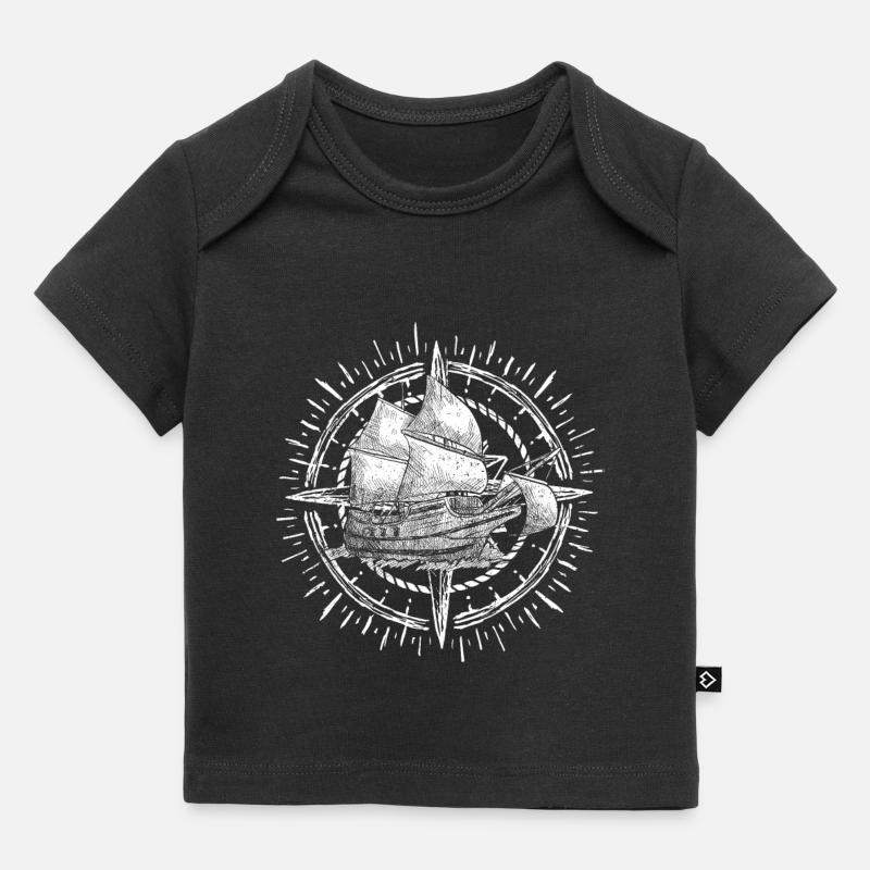 Voile Tshirt Sailing catamaran bateau pour la régate - T-shirt Premium bébé bio - noir