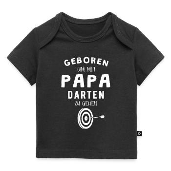Baby Geburt Dart Familie Geschenkidee - Baby Premium Organic T-Shirt - Schwarz - Vorne