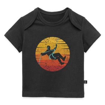 Sportklettern Speedklettern Alpinklettern Kraxler - Baby Premium Organic T-Shirt - Schwarz - Vorne