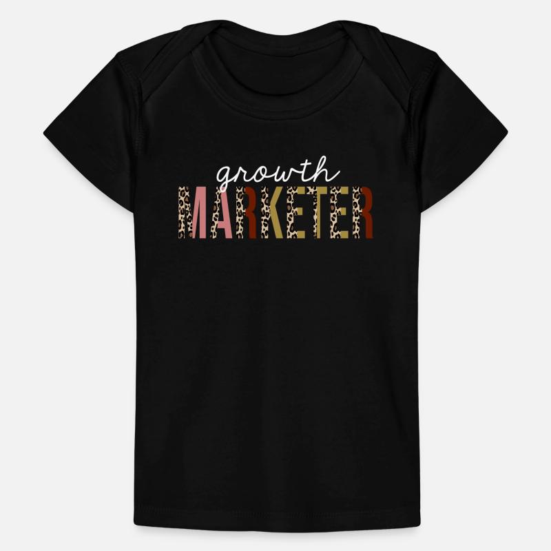 Growth marketer Leopard Print Funny Gift Baby Premium Organic T-shirt