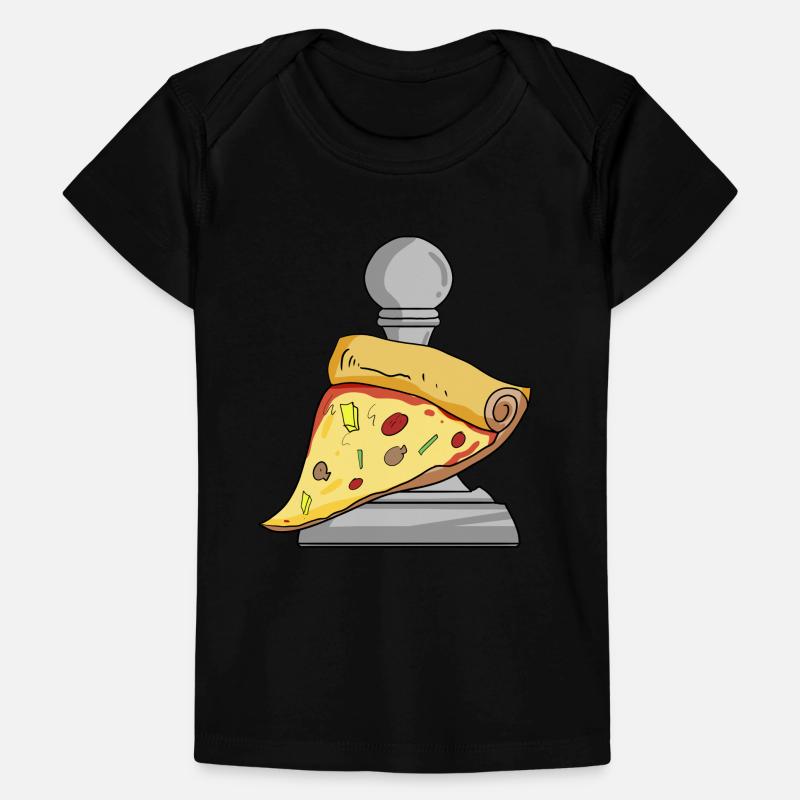 Échecs et pizza T-shirt Premium bébé bio