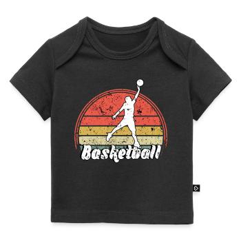 Basketteur - Basket - BBall - Basket Ball - T-shirt Premium bébé bio - noir - Devant