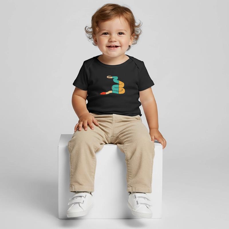 Retro Scale Creepers Python Snake Banana Baby Premium Organic T-shirt