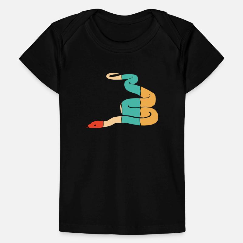 Retro Schuppenkriechtiere Python Schlange Banana Baby Premium Organic T-Shirt