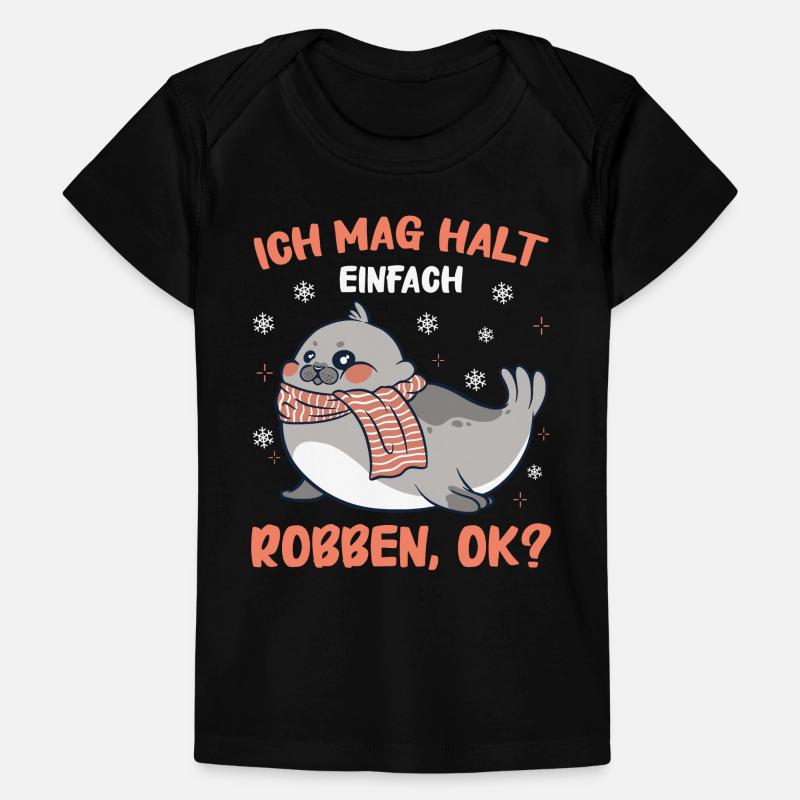 Robbe Robben Seerobbe Seelöwe Tier Seehund Baby Premium Organic T-Shirt