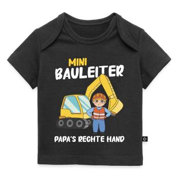 Bauleiter Bauleitung - Baby Premium Organic T-Shirt - Schwarz - Vorne