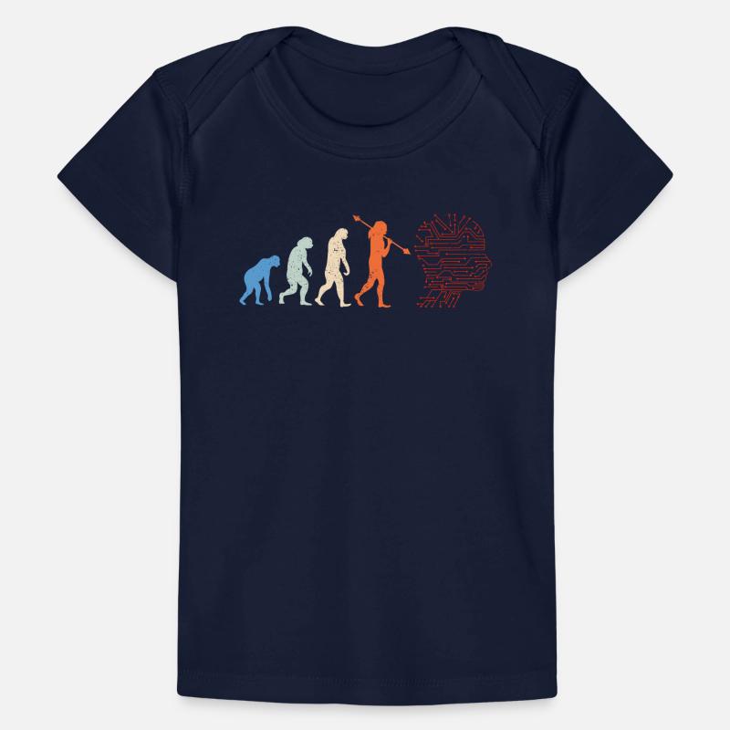 Artificial Intelligence Evolution - Funny AI Evolu Baby Premium Organic T-Shirt