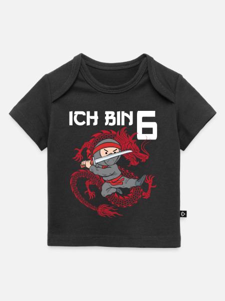 Attention: I'm six - Baby Premium Organic T-shirt - black
