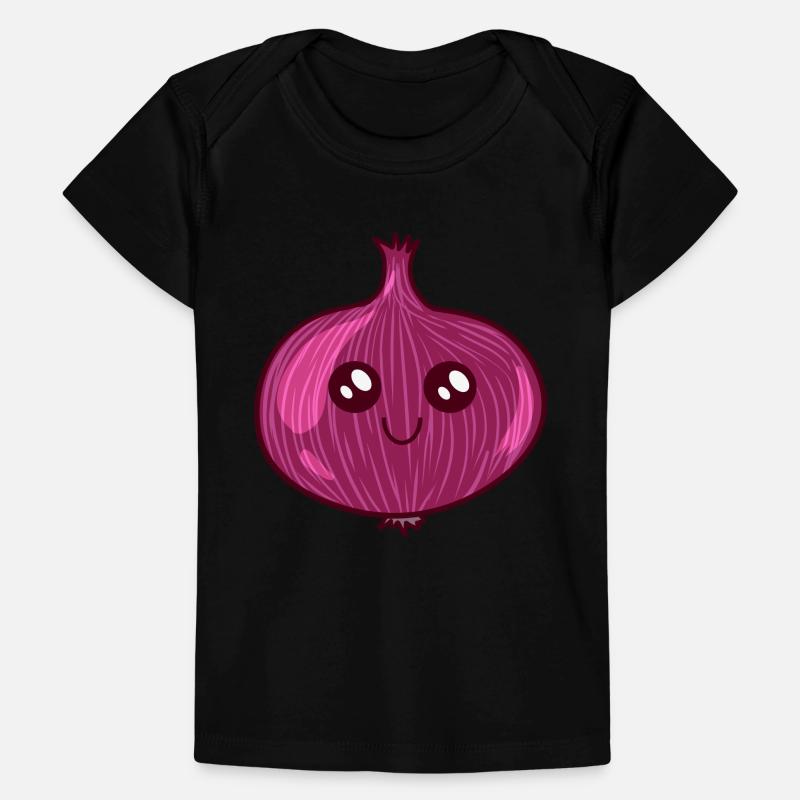 Red Onion Vegetable Spice Kawai Kitchen Face Baby Premium Organic T-shirt