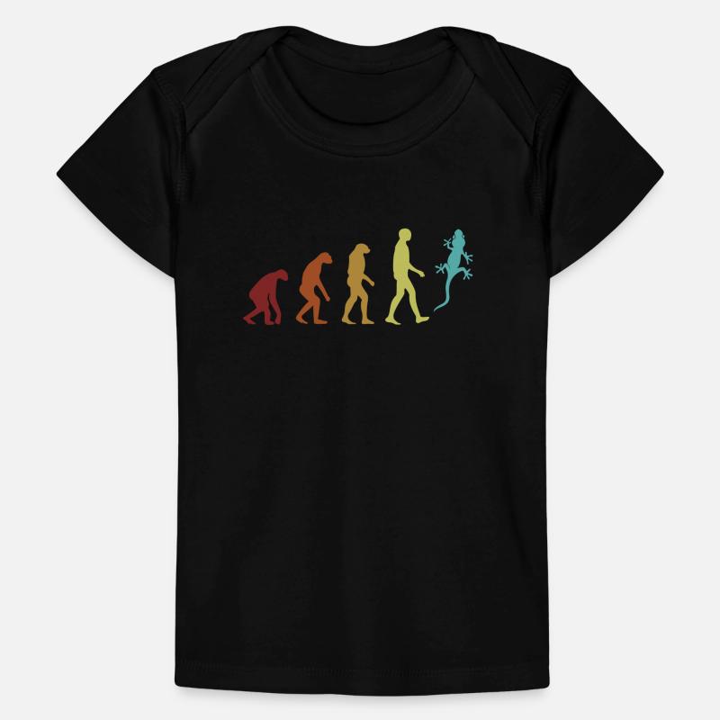 Gecko Evolution Eidechse Gekkota Schopfleopard Baby Premium Organic T-Shirt