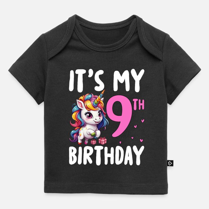 C’est mon 9e anniversaire - T-shirt Premium bébé bio - noir