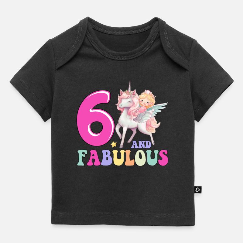 6 Et fabuleux - T-shirt Premium bébé bio - noir