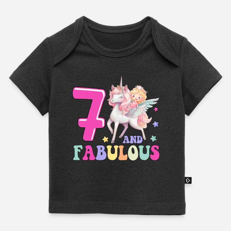 7 Et fabuleux - T-shirt Premium bébé bio - noir
