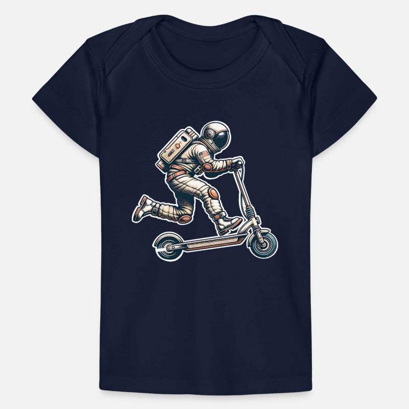 E-Scooter E-Roller Astronaut Scooter Baby Premium Organic T-Shirt