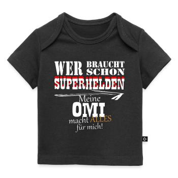 OMI alles - Baby Premium Organic T-Shirt - Schwarz - Vorne
