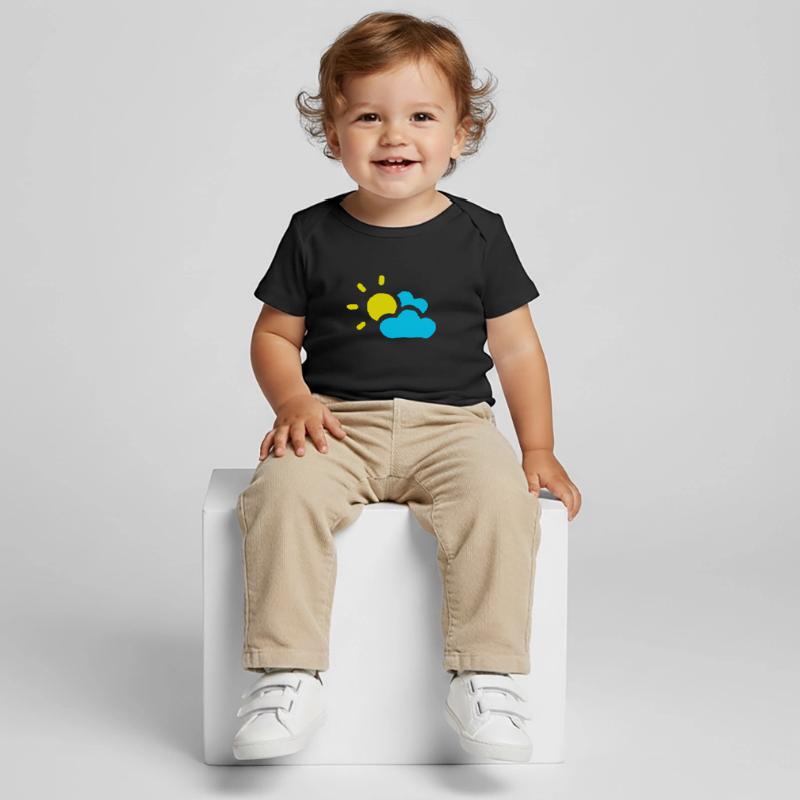 Cloudy sun clouds sky summer spring Baby Premium Organic T-shirt