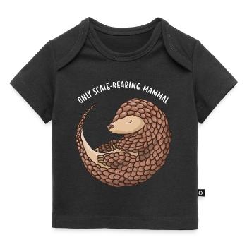 Seul pangolin mammifère à écailles - T-shirt Premium bébé bio - noir - Devant