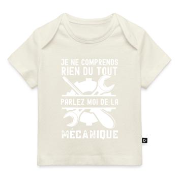 Parlez moi de la mécanique 1 - T-shirt Premium bébé bio - marine foncé - Devant