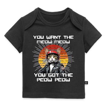 Cat Shirt Cat Gift Idea Putty - Baby Premium Organic T-shirt - black - Front