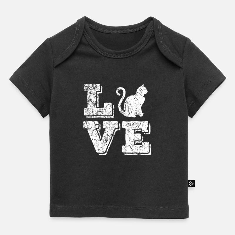 chat - T-shirt Premium bébé bio - noir