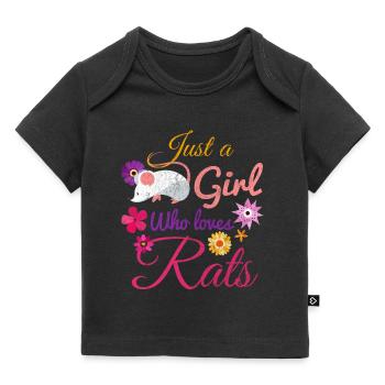 Amour de rat animal - T-shirt Premium bébé bio - noir - Devant