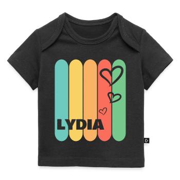 Herzen Lydia - Baby Premium Organic T-Shirt - Schwarz - Vorne