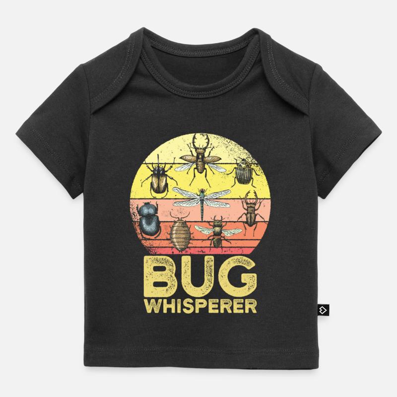 Bug Whisperer Kids Bug Hunter Gift - Baby Premium Organic T-shirt - black