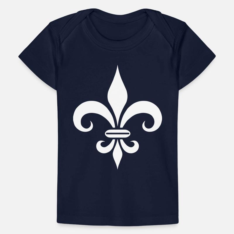 Conception majestueuse de lys français T-shirt Premium bébé bio