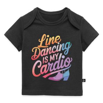 Line Dancing Tanzen Tänzer - Baby Premium Organic T-Shirt - Schwarz - Vorne