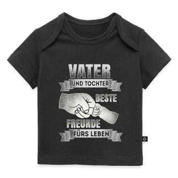 Vater und Tochter - Beste Freunde - DE - Baby Premium Organic T-Shirt - Schwarz - Vorne