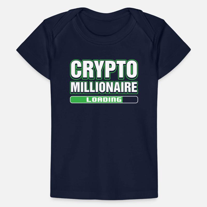 Crypto Millionaire Loading Digital Blockchain HODL Baby Premium Organic T-shirt
