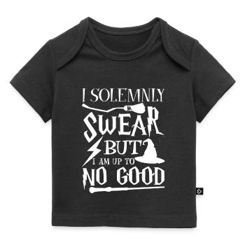 I solemnly swear but i am up to no good - Baby Premium Organic T-Shirt - Schwarz - Vorne
