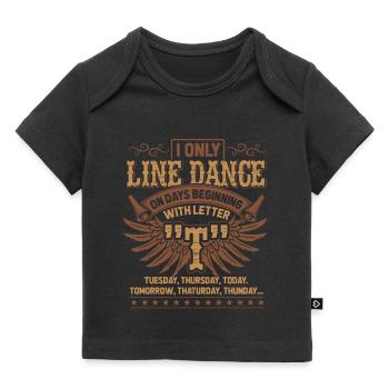 Linedance - Baby Premium Organic T-Shirt - Schwarz - Vorne