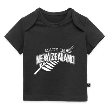 Neuseeland - Baby Premium Organic T-Shirt - Schwarz - Vorne