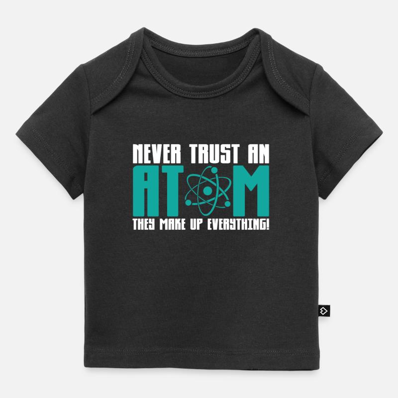 Physics Physicist Universe Atom Funny Gift - Baby Premium Organic T-shirt - black